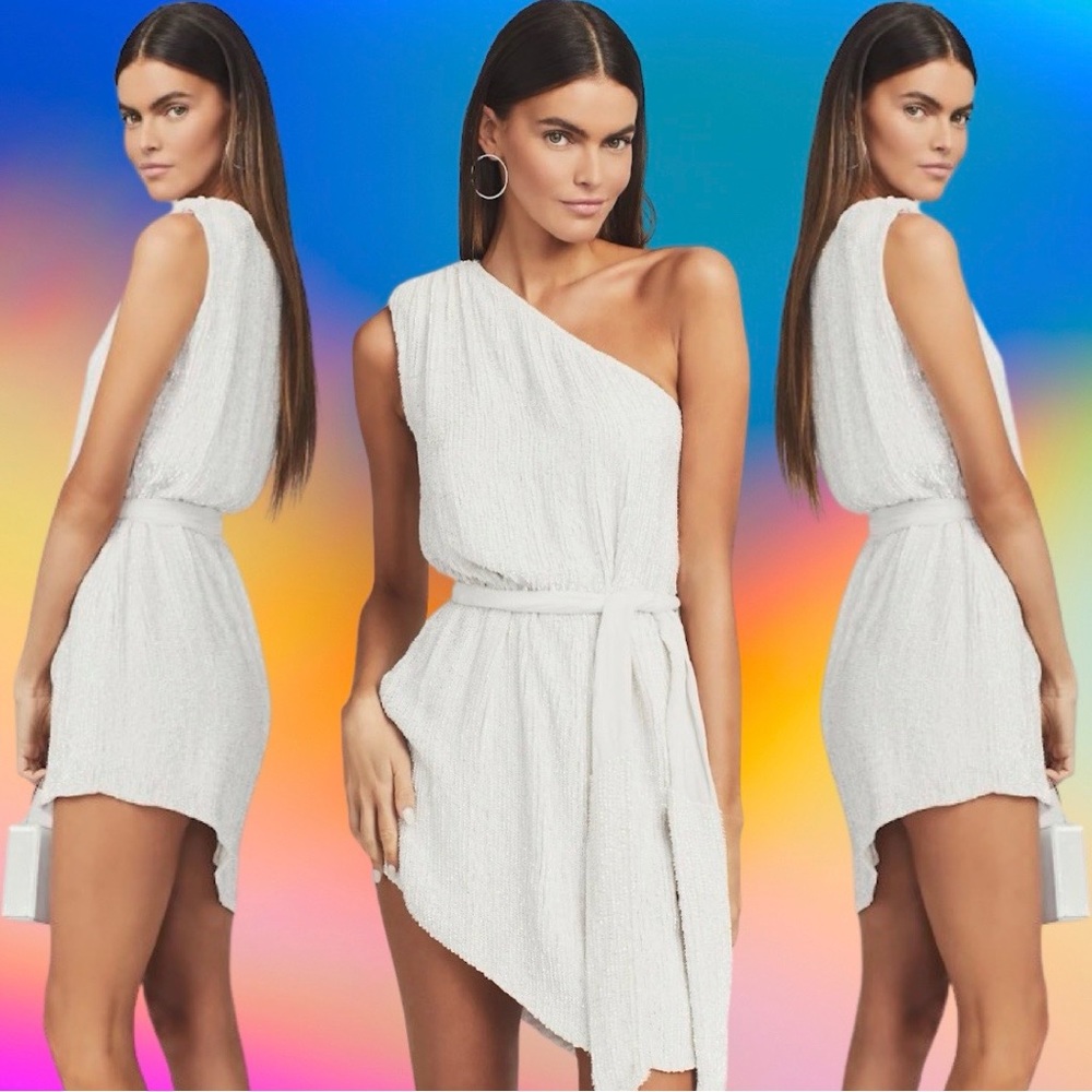 NWT RETROFETE ELLA DRESS - MOONGLOW - LARGE